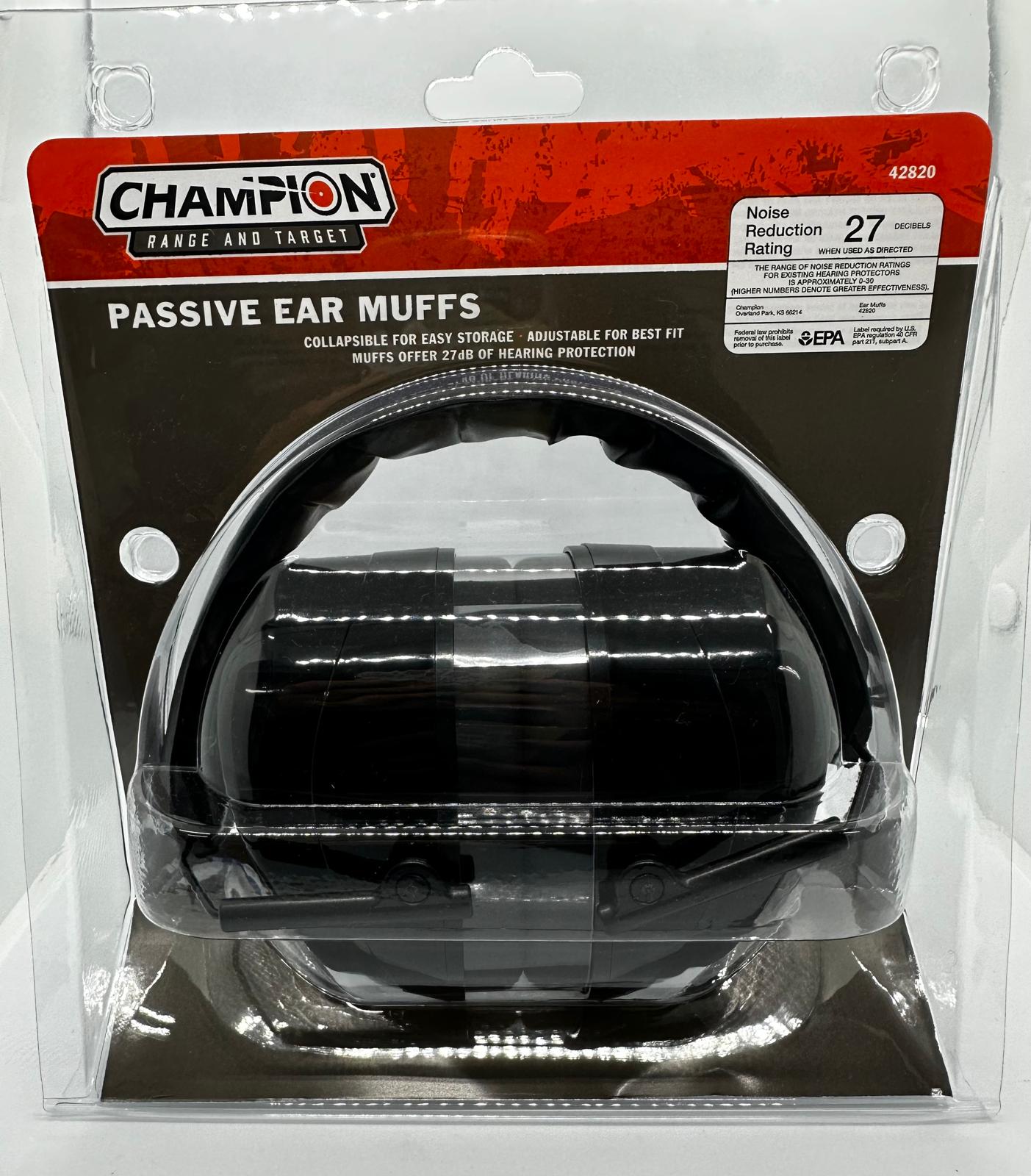 CHAMPION RANGE AND TARGER PASSIVE EAR MUFFS